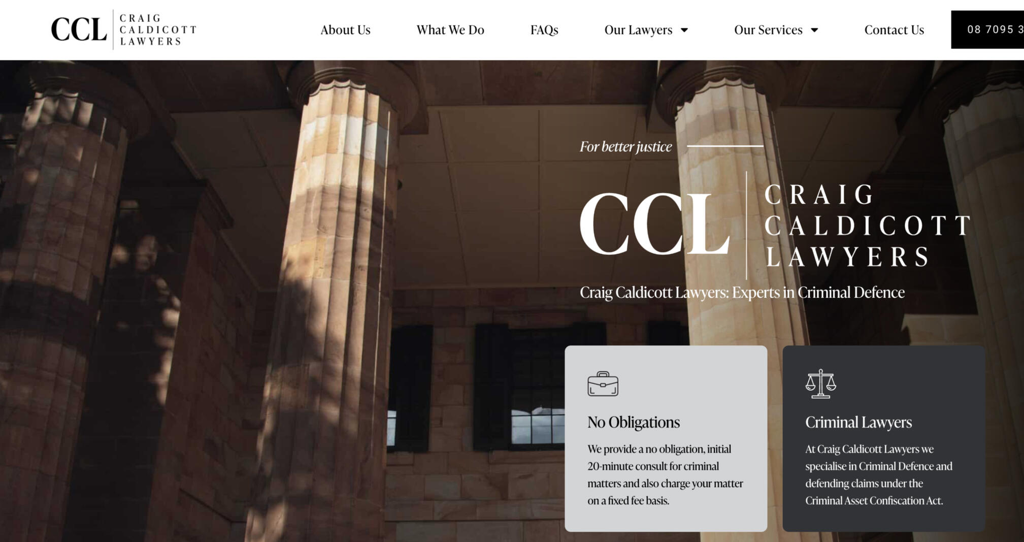 Craig Caldicott Lawyers Website